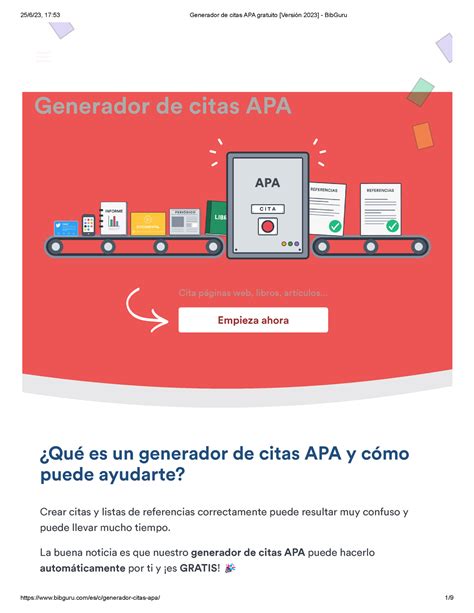 Generador de Citas APA Gratuito [Actualización 2025]。